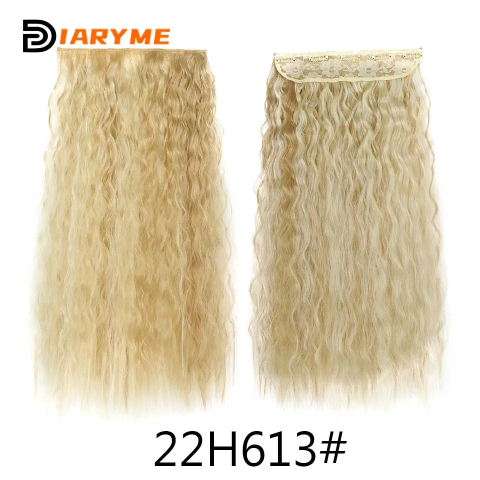 DM Synthetic Wigs Long Hair Pieces Invisible Clip in Hair Pad High Hair Pieces in Hair Extension Fluffy Natural Wig for Women