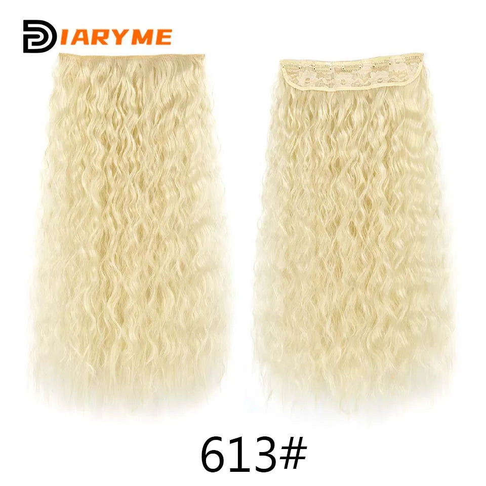 DM Synthetic Wigs Long Hair Pieces Invisible Clip in Hair Pad High Hair Pieces in Hair Extension Fluffy Natural Wig for Women
