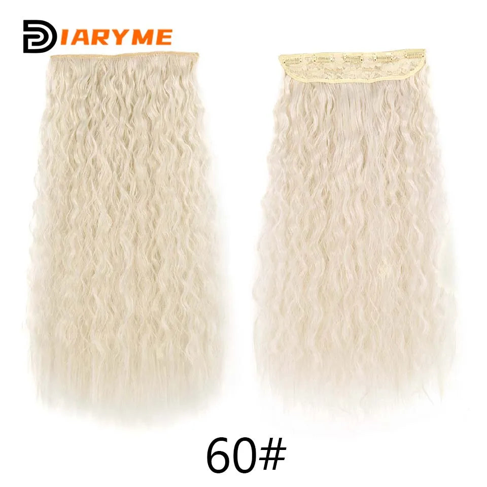 DM Synthetic Wigs Long Hair Pieces Invisible Clip in Hair Pad High Hair Pieces in Hair Extension Fluffy Natural Wig for Women